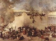 Francesco Hayez Destruction of the Temple of Jerusalem oil painting reproduction